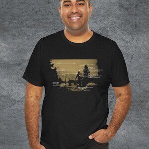 Mountaineering Shirt Men Outdoor Hiking Graphic Tee